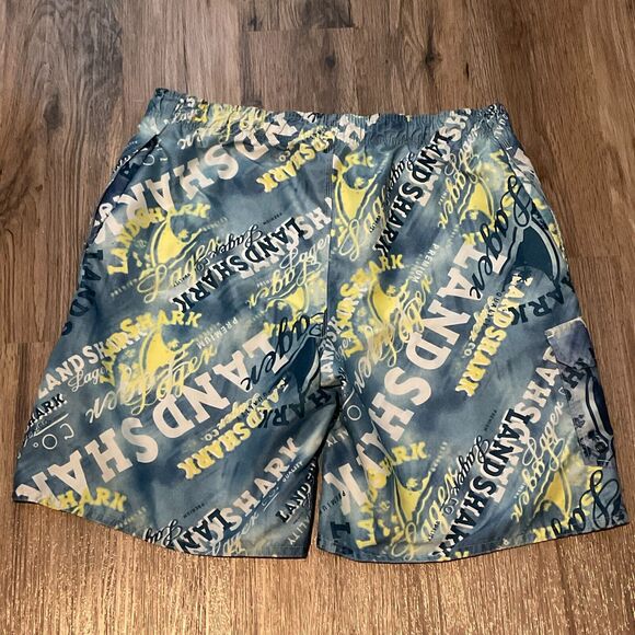 Landshark Premium Lager Co Swim Trunks Board Shorts Mens Size XL / 36 - Picture 2 of 4